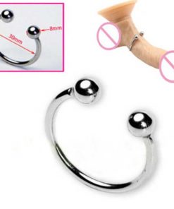 Dual Ball Stainless Steel Cock Head Glans Penis Ring Sex Increase Orgasm Sex Products for Men DC88 4