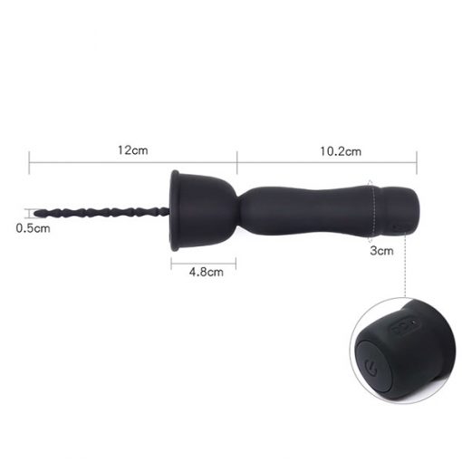 Long Beads Shape Powerful Urethral Vibrator Male Masturbator Silicone Vibrating Penis Plug Urethral Sound Catheter Penis Dilato 3