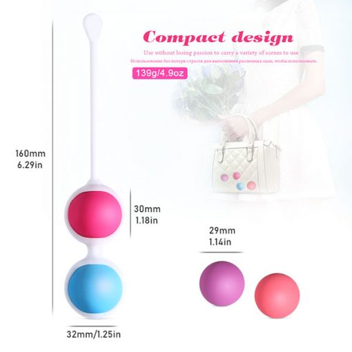 Doctor Recommend Vagina Tighten Kegel Exercise Ben Wa Ball Safe Silicone Vaginal Geisha Ball Triple Tightening 4