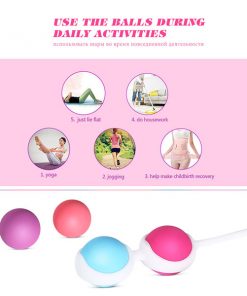 Doctor Recommend Vagina Tighten Kegel Exercise Ben Wa Ball Safe Silicone Vaginal Geisha Ball Triple Tightening 8