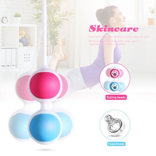 Doctor Recommend Vagina Tighten Kegel Exercise Ben Wa Ball Safe Silicone Vaginal Geisha Ball Triple Tightening 6