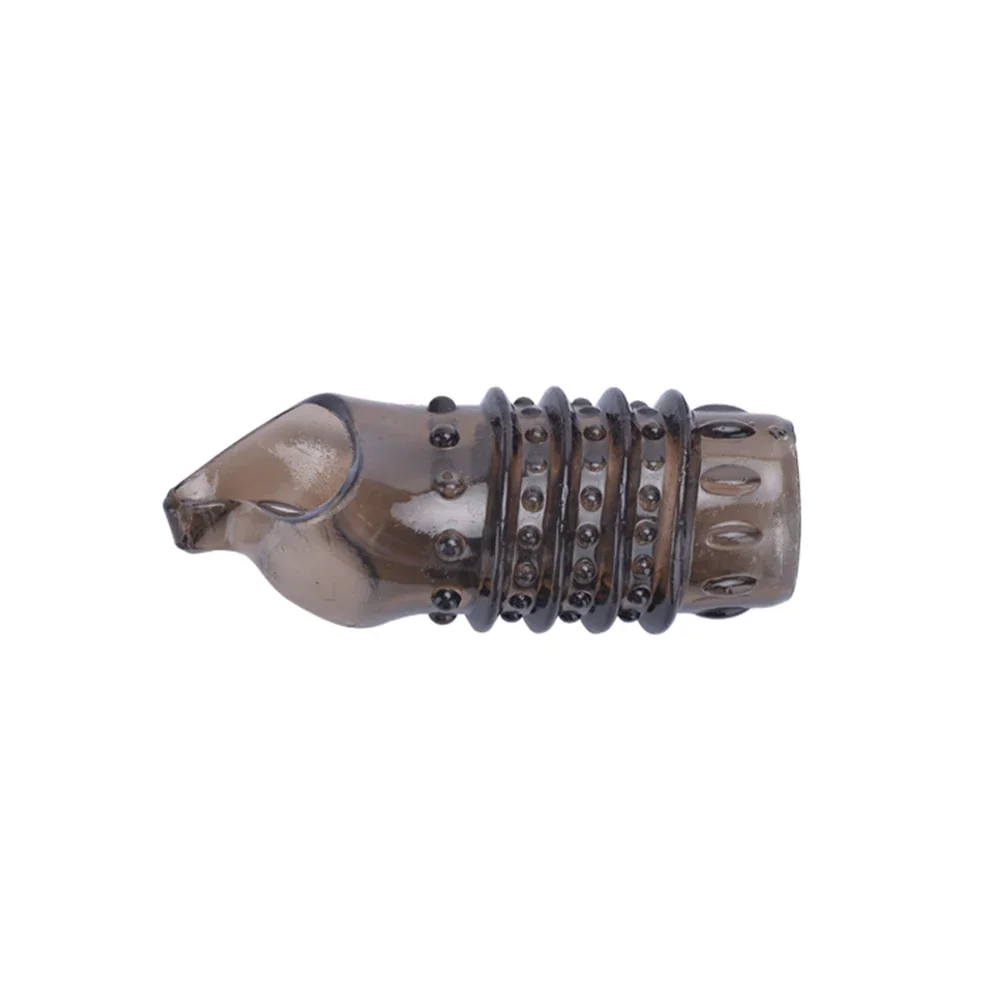 Silicone Sleeve for Penis Extender Reusable Dildo Sleeve Glan Delay Ejaculation Cockring Sex Toys For Men Couples