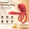 Rose Cock Ring Vibrator Penis Sleeve Sucking Stimulator Remote Control G-spot Erection Ring Clitoral 10